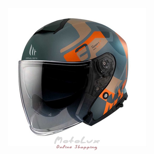 Moto prilba MT Helmets Thunder 3 SV Silton C4, veľkosť M, oranžová matná