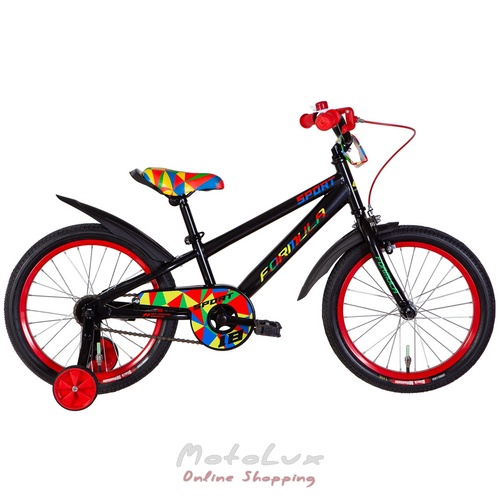 Children's bicycle Formula 18 Sport, frame 9, black, 2022