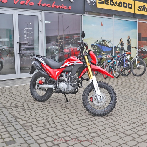 Motorkerékpár enduro Exdrive XR 250, 16 hp, piros