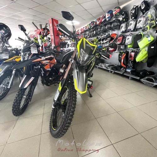 Enduro motocykel Sparta SD300, čierny so zeleným, 2024