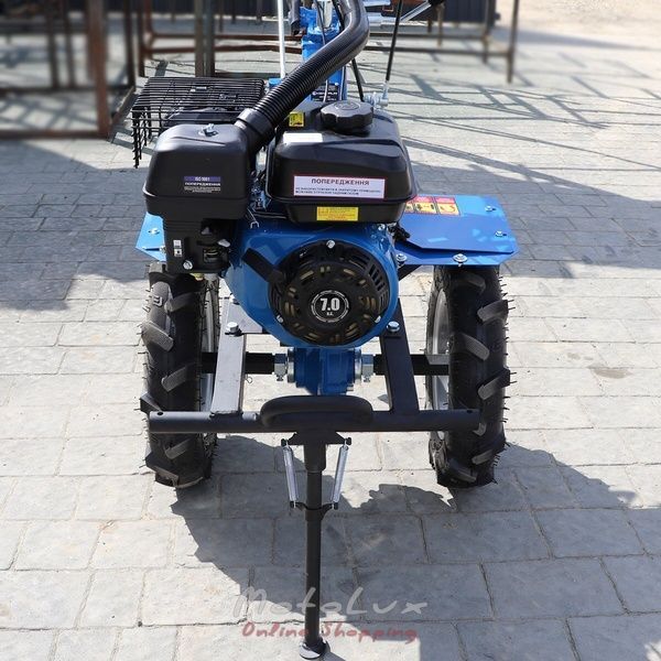 Benzínový dvojkolesový malotraktor Kentavr MB 2070B-4, 7 HP, ručný štartér blue
