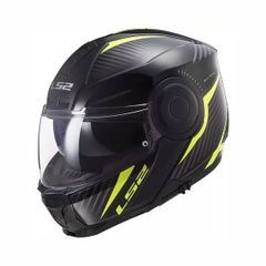 Мотошлем LS2 FF902 Scope Skid Hi-Vis, размер S, черный с желтым