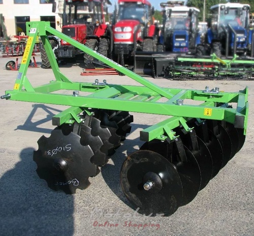 Brána s rotačnými nástrojmi Bomet 1.5, 14 diskov, pre traktor 30-38 HP