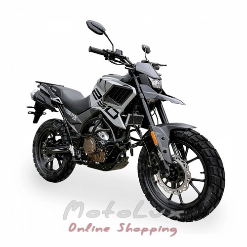 Enduro motorcycle Tekken 250, black with gray, 2024