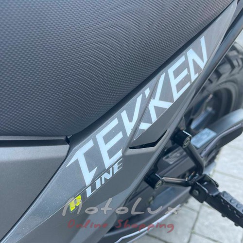 Enduro motorcycle Tekken 250, black with gray, 2024