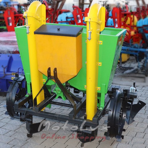 Polish Two-Row Potato Planter Bomet, 60 cm with Fertilizer Tank