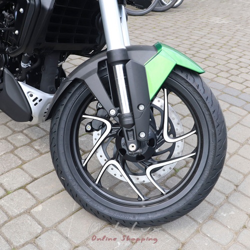 Motorcycle Bajaj Dominar D400, green, 2024