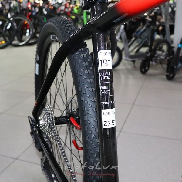 Горный велосипед Cyclone LX 27.5, рама 19, red and black, 2021