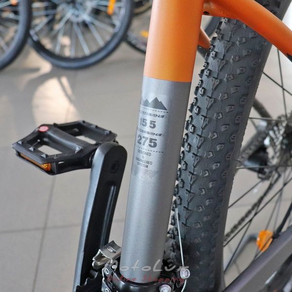 Horsk&yacute; bicykel Crosser MT036, koles&aacute; 27,5, r&aacute;m 15,5, oranžov&yacute;