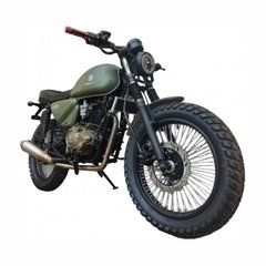 Road motorcycle Geon Scrambler Light 200, green, 2024