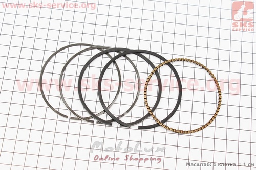 Piston rings Ø68mm +0.50, 168F