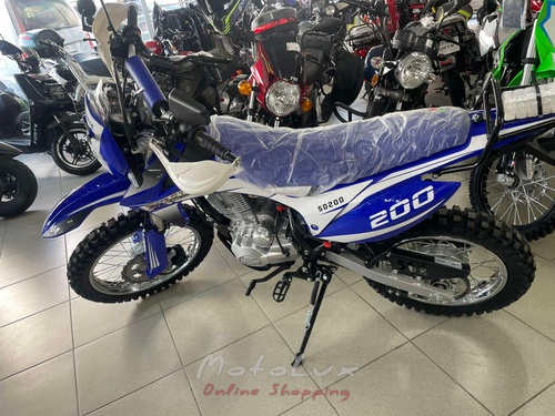 Motorcycle Sparta Cross 200, blue with white