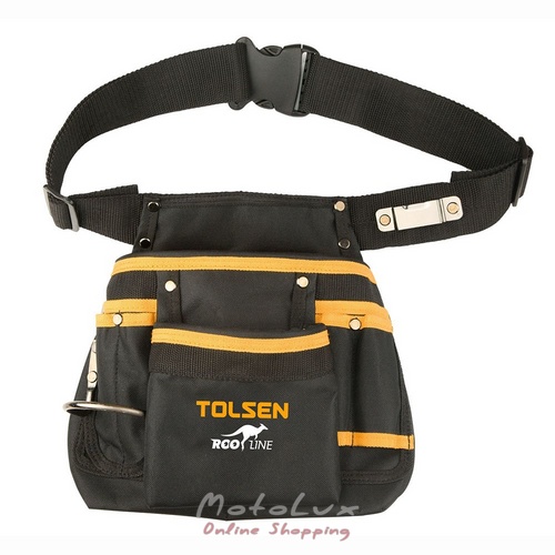 Tolsen Belt Bag 11 Pockets, Hammer Holders, Professional Measurement Tapes