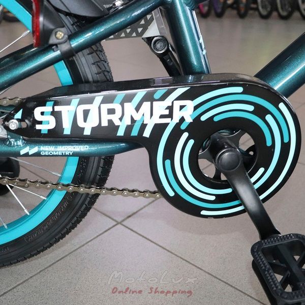 Detsk&yacute; bicykel Formula 18 Stormer, r&aacute;m 9, AL, čierna n modr&aacute;, 2022