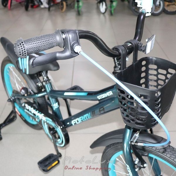 Detsk&yacute; bicykel Formula 18 Stormer, r&aacute;m 9, AL, čierna n modr&aacute;, 2022