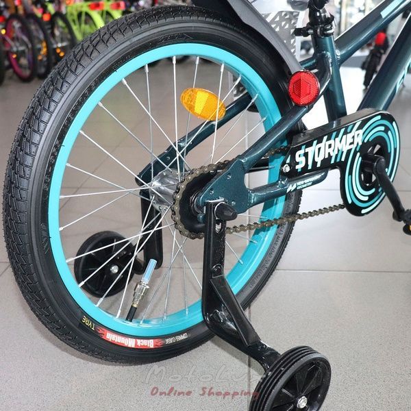 Detsk&yacute; bicykel Formula 18 Stormer, r&aacute;m 9, AL, čierna n modr&aacute;, 2022