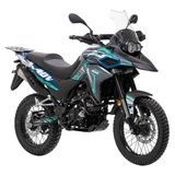 Мотоцикл ендуро GEON ADV 300, чорний з синім