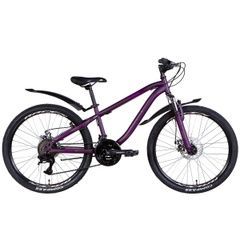 Discovery Flint AM DD youth bike, frame 13, wheel 24, 2022, black n purple