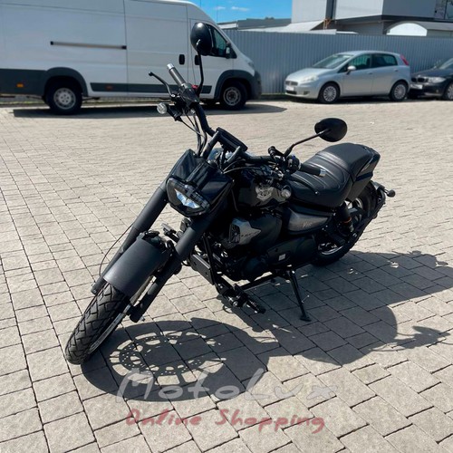 Мотоцикл круизер Lifan LF250 D, черный с серым, 2024
