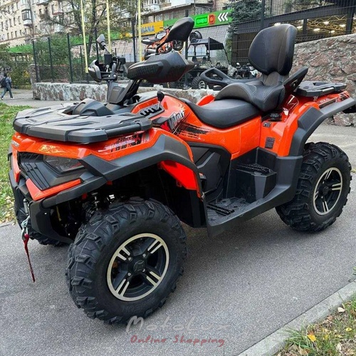 Утилітарний квадроцикл Loncin KUBA 250, чорний з червоним, 2024