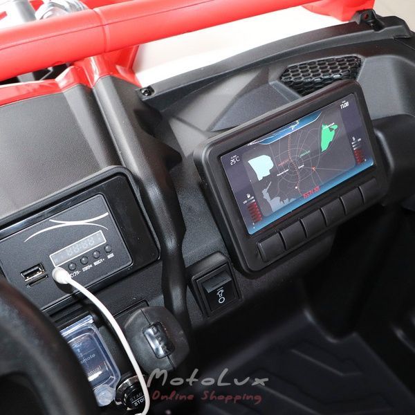 Children's electric jeep Bambi M 4920EBLR 3, red