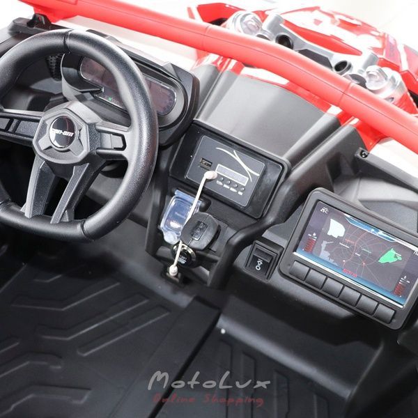 Children's electric jeep Bambi M 4920EBLR 3, red
