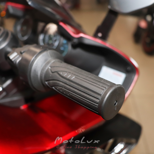 Detsk&yacute; elektrick&yacute; motocykel Bambi M 5774ELS-3, červen&yacute;