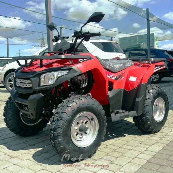 Утилитарный квадроцикл Loncin KUBA 250 VIP TRACT, черный с красным, 2024