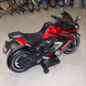 Detsk&yacute; elektrick&yacute; motocykel Bambi M 5774ELS-3, červen&yacute;