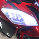 Detsk&yacute; elektrick&yacute; motocykel Bambi M 5774ELS-3, červen&yacute;