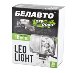 Фара світлодіодна Led 18W 6000К Off Road  77х120х103мм