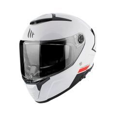 Мотошлем MT Thunder 4 SV Solid, размер M, белый глянцевый