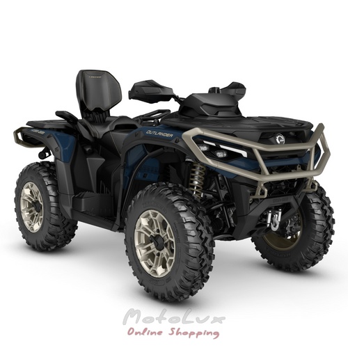 Утилітарний квадроцикл OUTLANDER MAX LIMITED 1000R, Dusty Navy Liquid Titanium, 2025