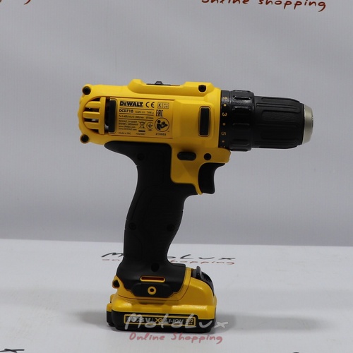 Акумуляторний дриль-шурупокрут DeWALT DCD710D2, XR-Lion, 10.8V, 2 акумулятора 2 A/r, 24 Нм