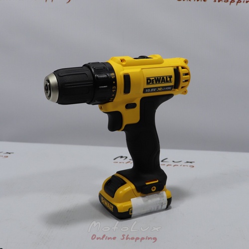 Акумуляторний дриль-шурупокрут DeWALT DCD710D2, XR-Lion, 10.8V, 2 акумулятора 2 A/r, 24 Нм