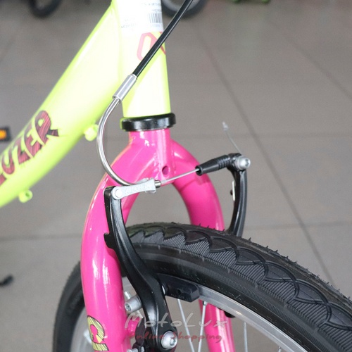 Children's bicycle Neuzer Cindy 1S, wheels 20, yellow with pink and red