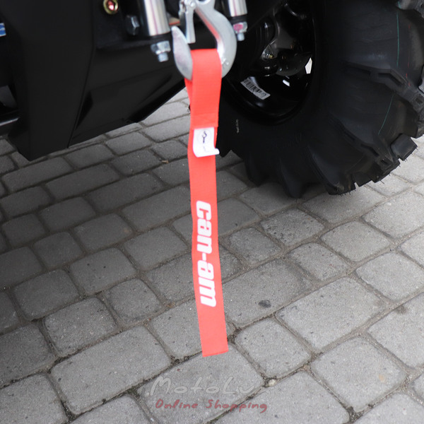 BRP Outlander X MR 1000R Utility ATV, Gray with Red, 2024