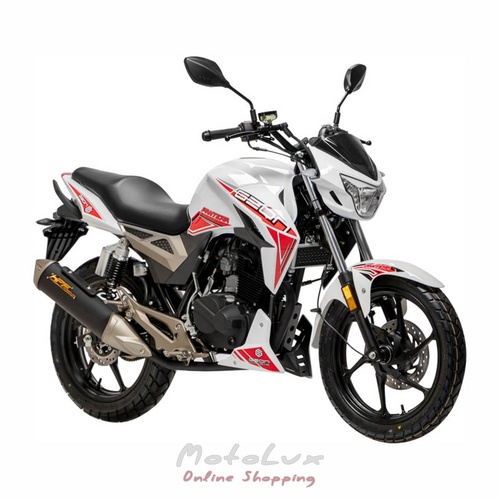 Road motorcycle Geon Pantera 250 CB, white with red, 2024