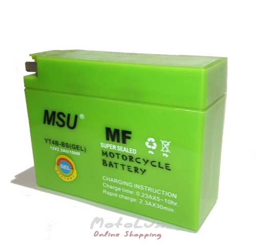 Battery-tablet MSU YT4B-BS, 12V 2.3Ah, gel