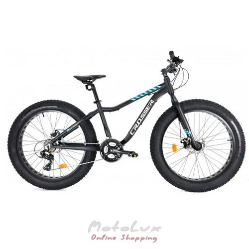 Велосипед фетбайк Crosser ST Fat Bike, колеса 26, рама 16, black