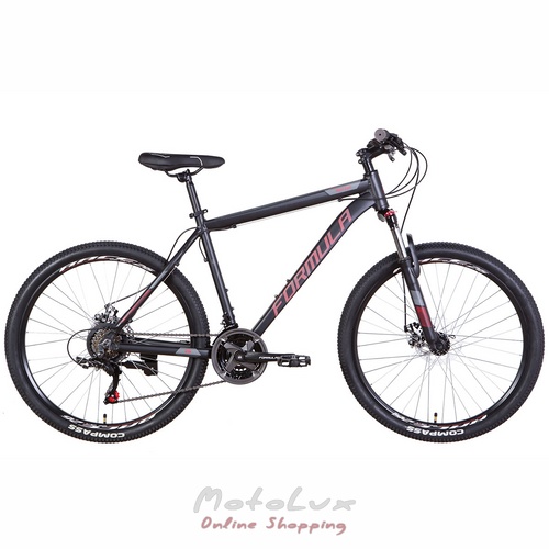 Junior bike AL 26 Formula Motion AM DD, frame 13, black n red, 2022