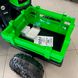 Children's electric car Tractor Bambi M 4844 EBLR-5 with a trailer, green