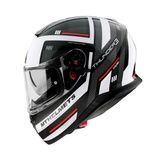 Мотошолом MT Thunder 3 SV Carry Gloss Pearl White, розмір M, чорний з білим