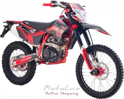 Мотоцикл BSE J10 Enduro, 25 к.с., чорний з червоним