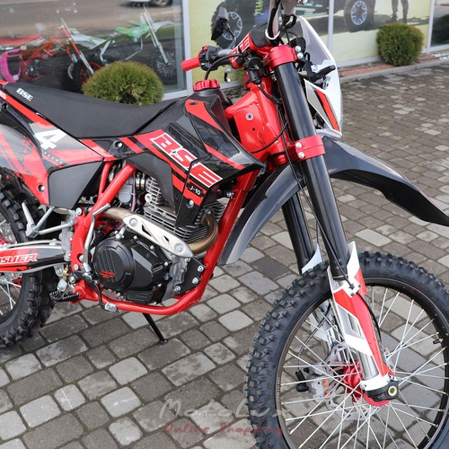 Мотоцикл BSE J10 Enduro, 25 к.с., чорний з червоним