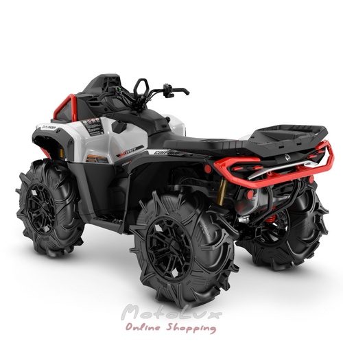 Utility ATV BRP OUTLANDER X MR 1000R, Hyper Silver Legion Red, 2025