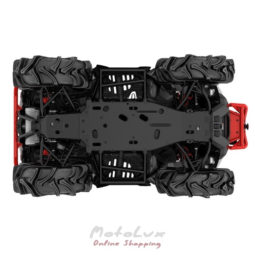 Utility ATV BRP OUTLANDER X MR 1000R, Hyper Silver Legion Red, 2025