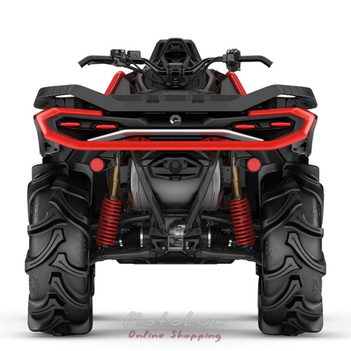 Utility ATV BRP OUTLANDER X MR 1000R, Hyper Silver Legion Red, 2025