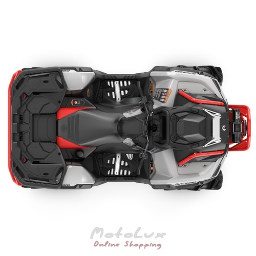 Утилітарний квадроцикл BRP OUTLANDER X MR 1000R, Hyper Silver Legion Red, 2025