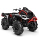 Utility ATV BRP OUTLANDER X MR 1000R, Hyper Silver Legion Red, 2025